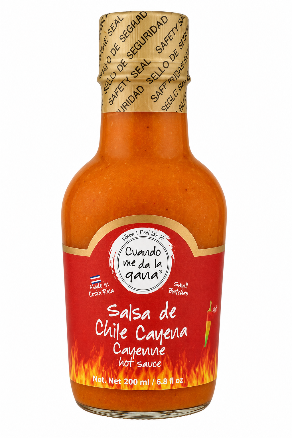 SALSA CHILE CAYENA CUANDO ME DA LA GANA 200ML