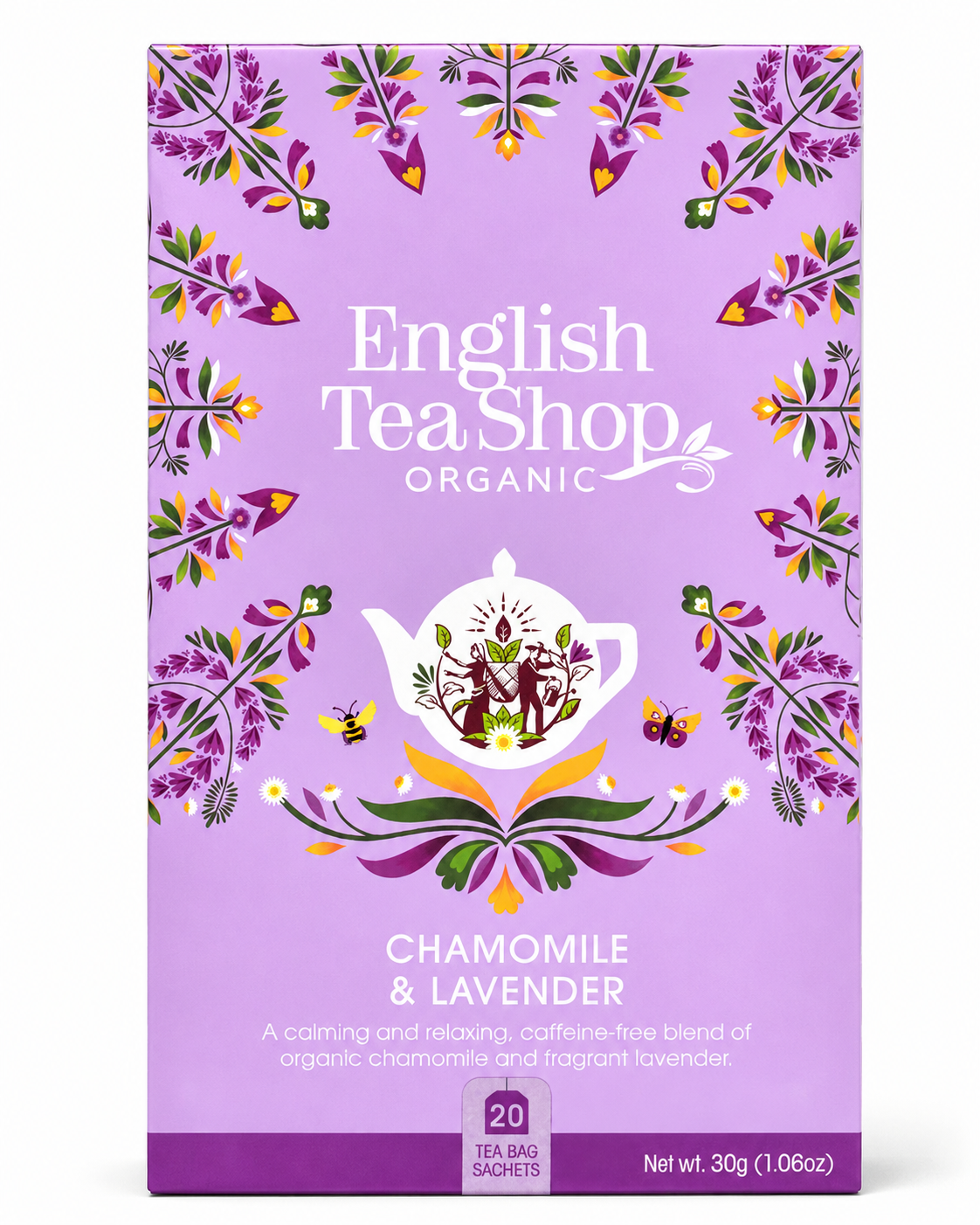 TÉ ORGÁNICO CHAMOMILE & LAVENDER ENGLISH TEA SHOP 30G