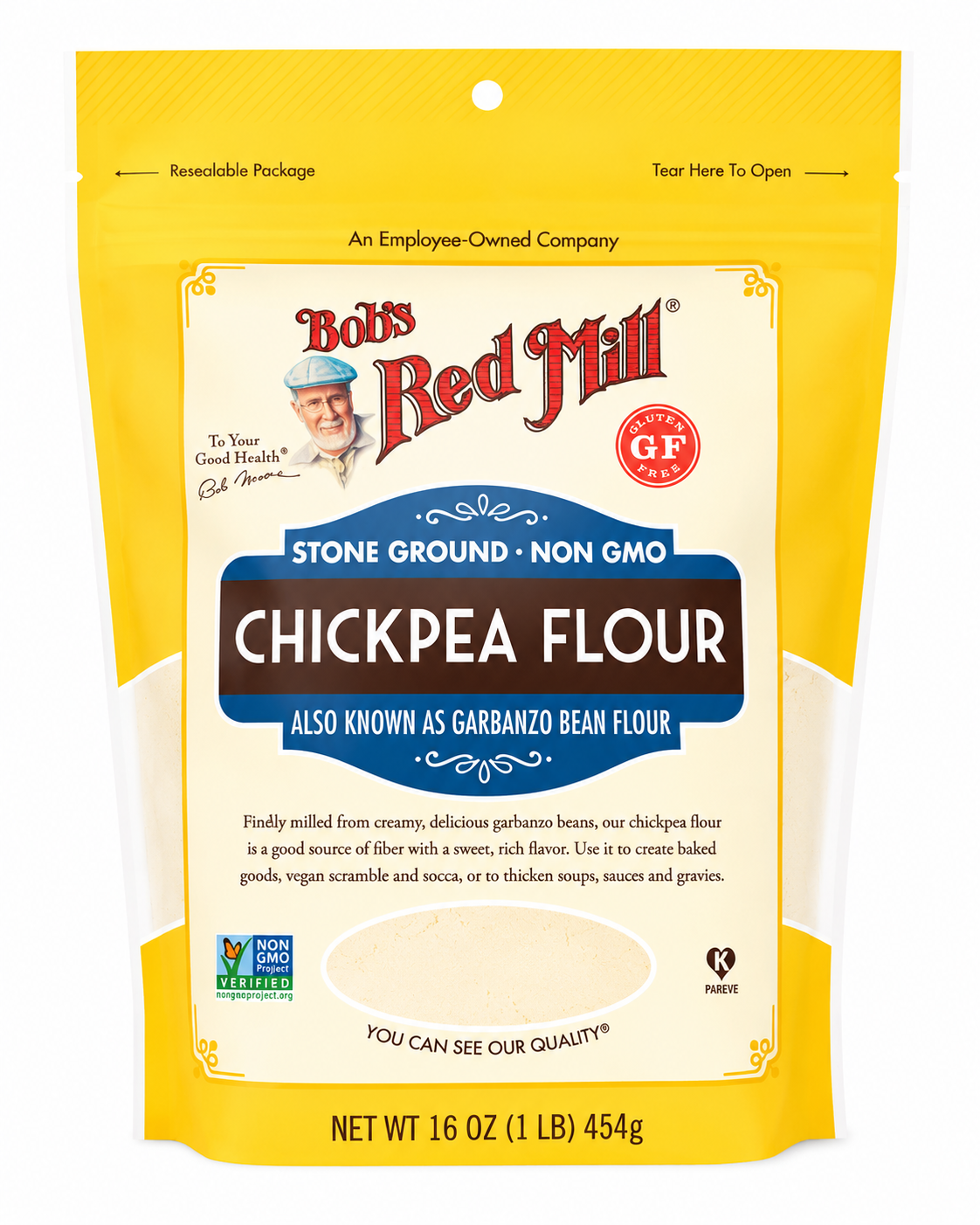 HARINA DE GARBANZO BOBS RED MILL 454G