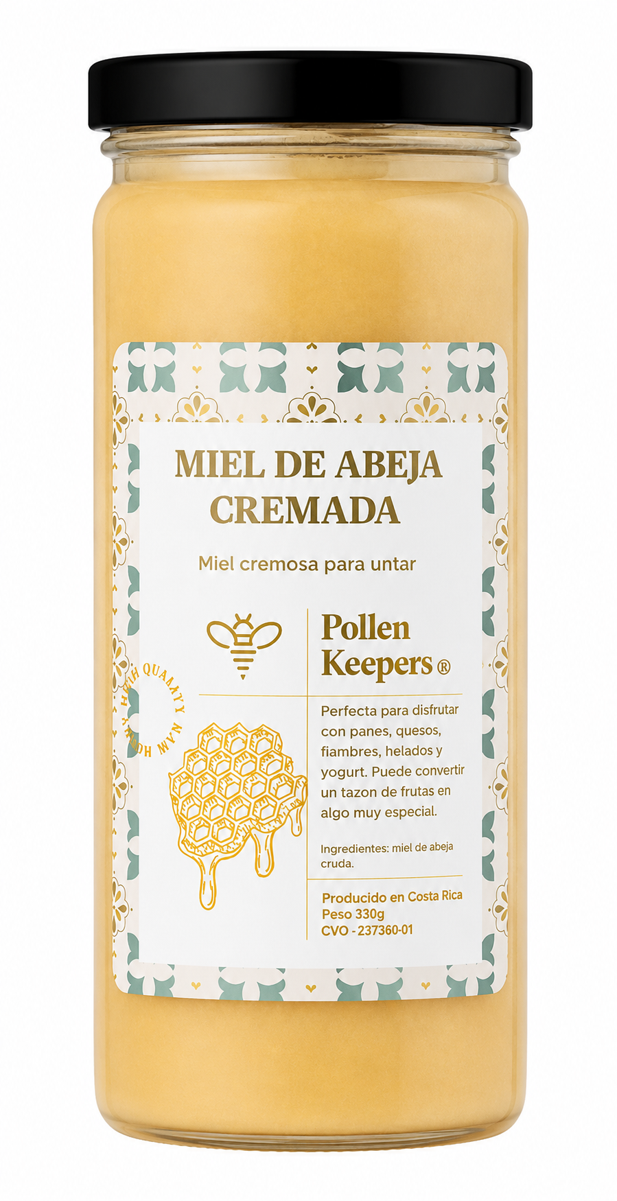 MIEL DE ABEJA CREMADA POLLEN KEEPERS 330g