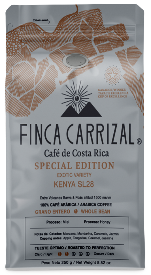 CAFÉ GRANO ENTERO KENYA FINCA CARRIZAL 250G