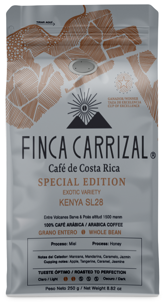 CAFÉ GRANO ENTERO KENYA FINCA CARRIZAL 250G
