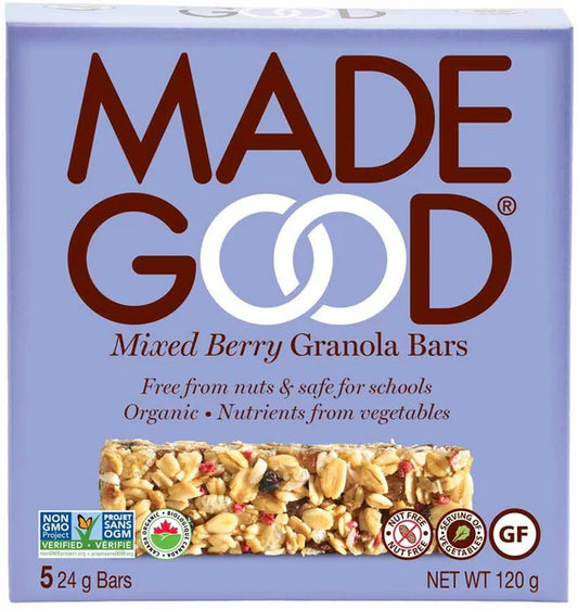 BARRAS GRANOLA MIXED BERRY MADE GOOD 5 UNIDADES 120G