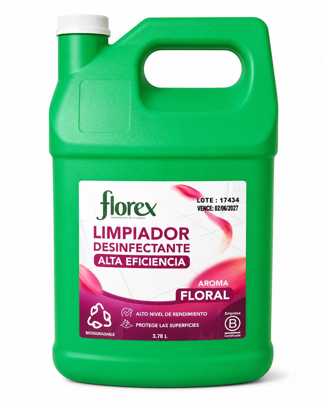 LIMPIADOR ALTA EFICIENCIA FLORAL FLOREX 3.78L