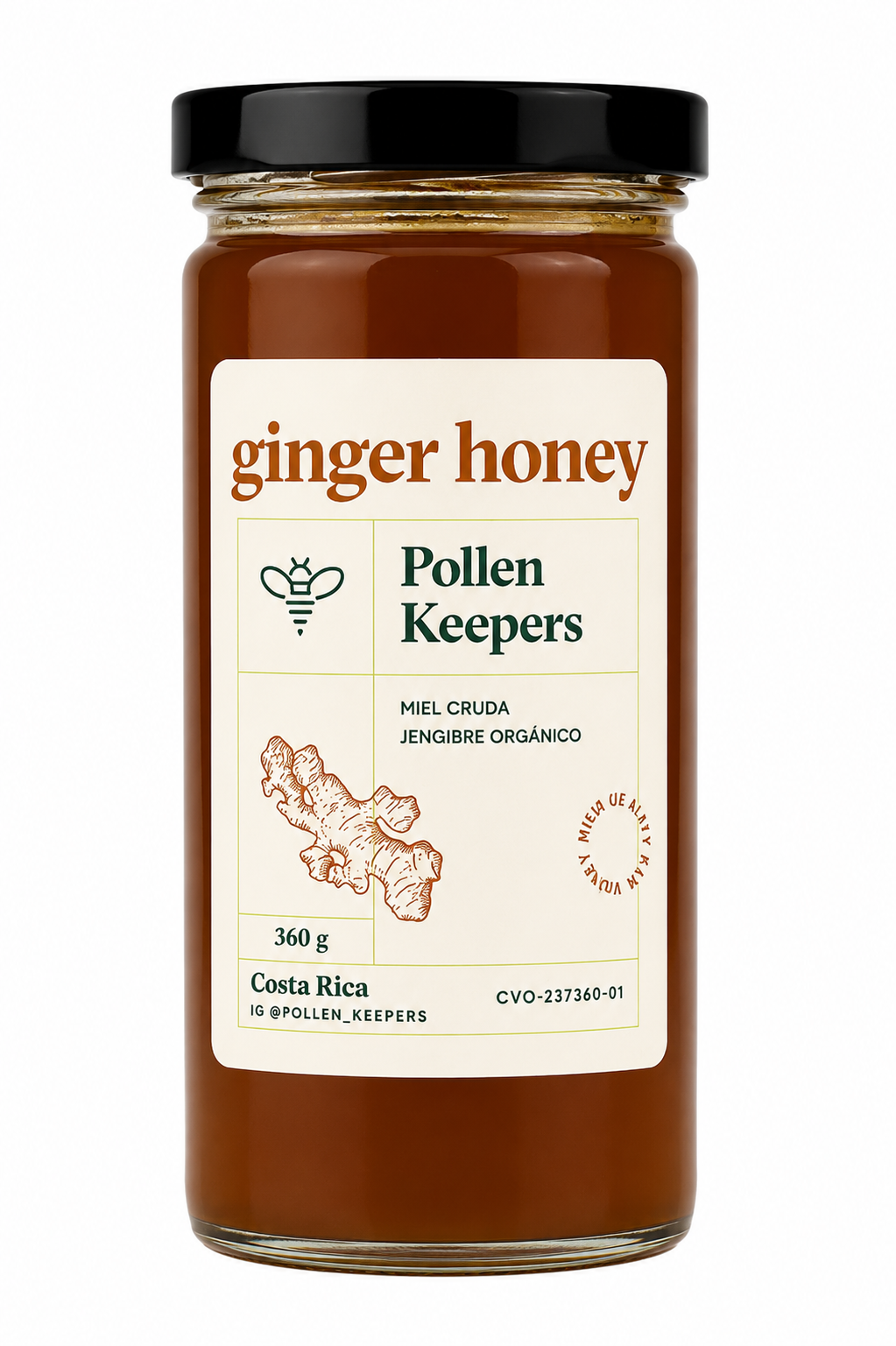 MIEL CRUDA JENGIBRE POLLEN KEEPERS 360g