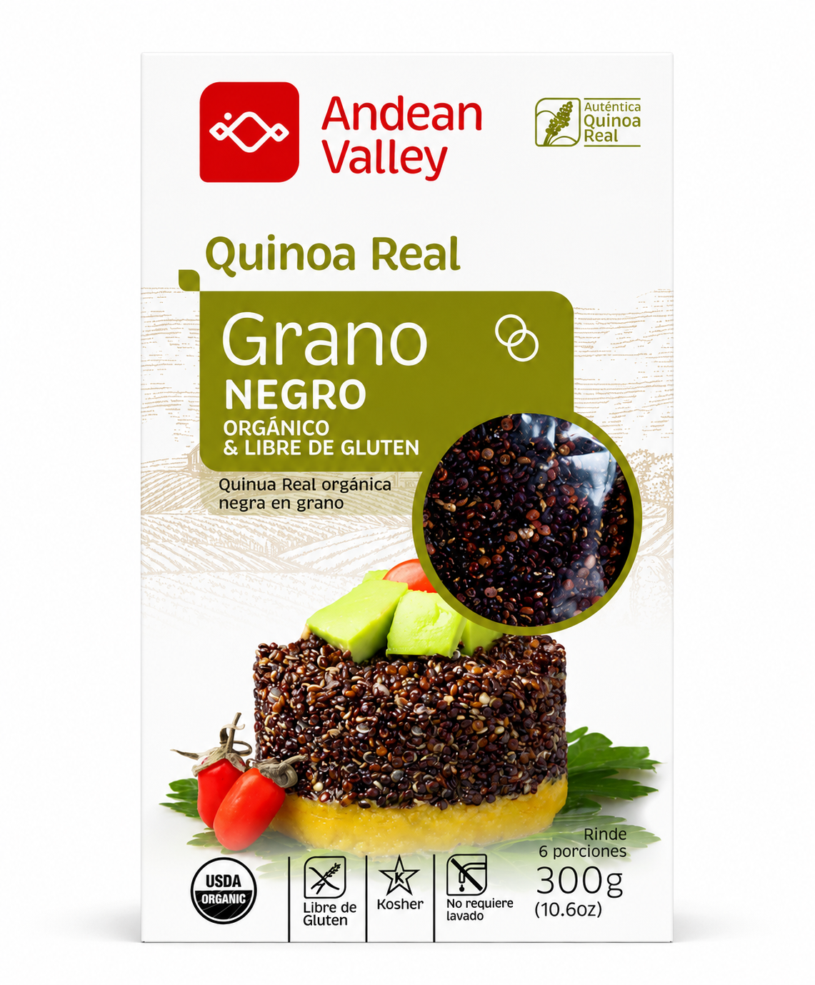 QUINOA GRANO NEGRO ANDEAN VALLEY 300G