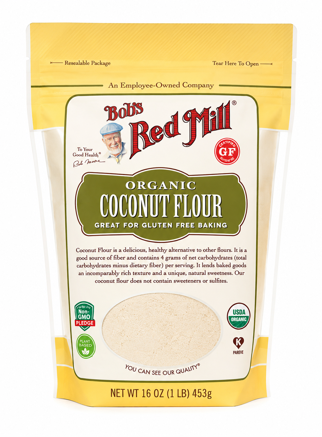 HARINA DE COCO ORGÁNICA BOBS RED MILL 453G