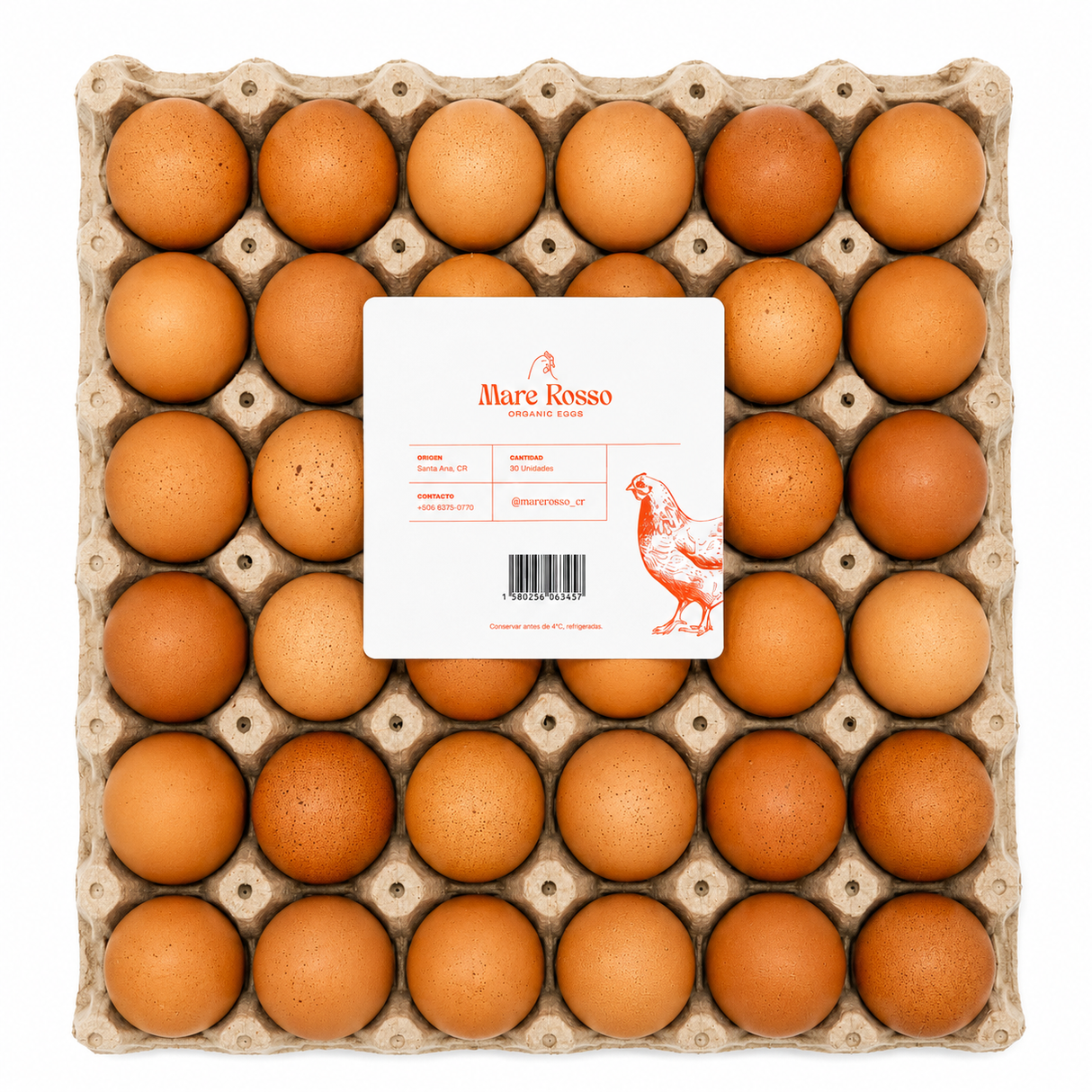 HUEVOS 30 UNIDADES PASTOREO PREMIUM ORGÁNICO MARE ROSSO