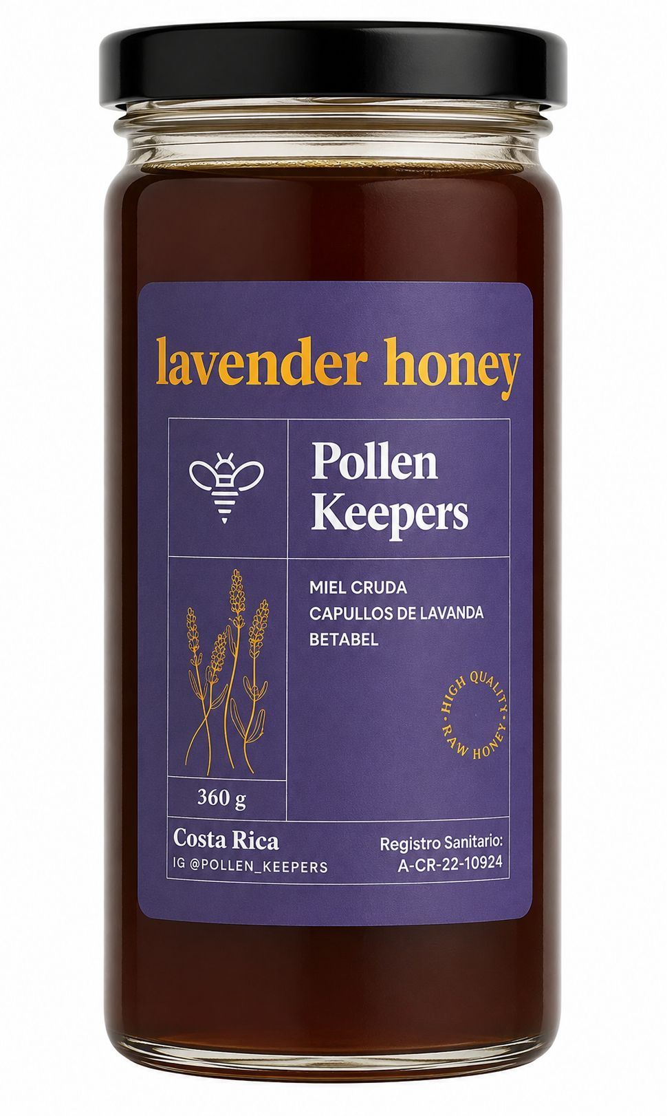 MIEL CRUDA LAVANDA POLLEN KEEPERS 360g