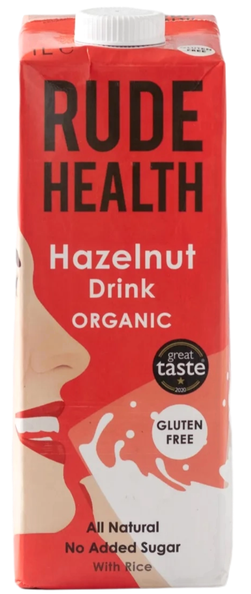 LECHE HAZELNUT ORGÁNICA RUDE HEALTH 1L