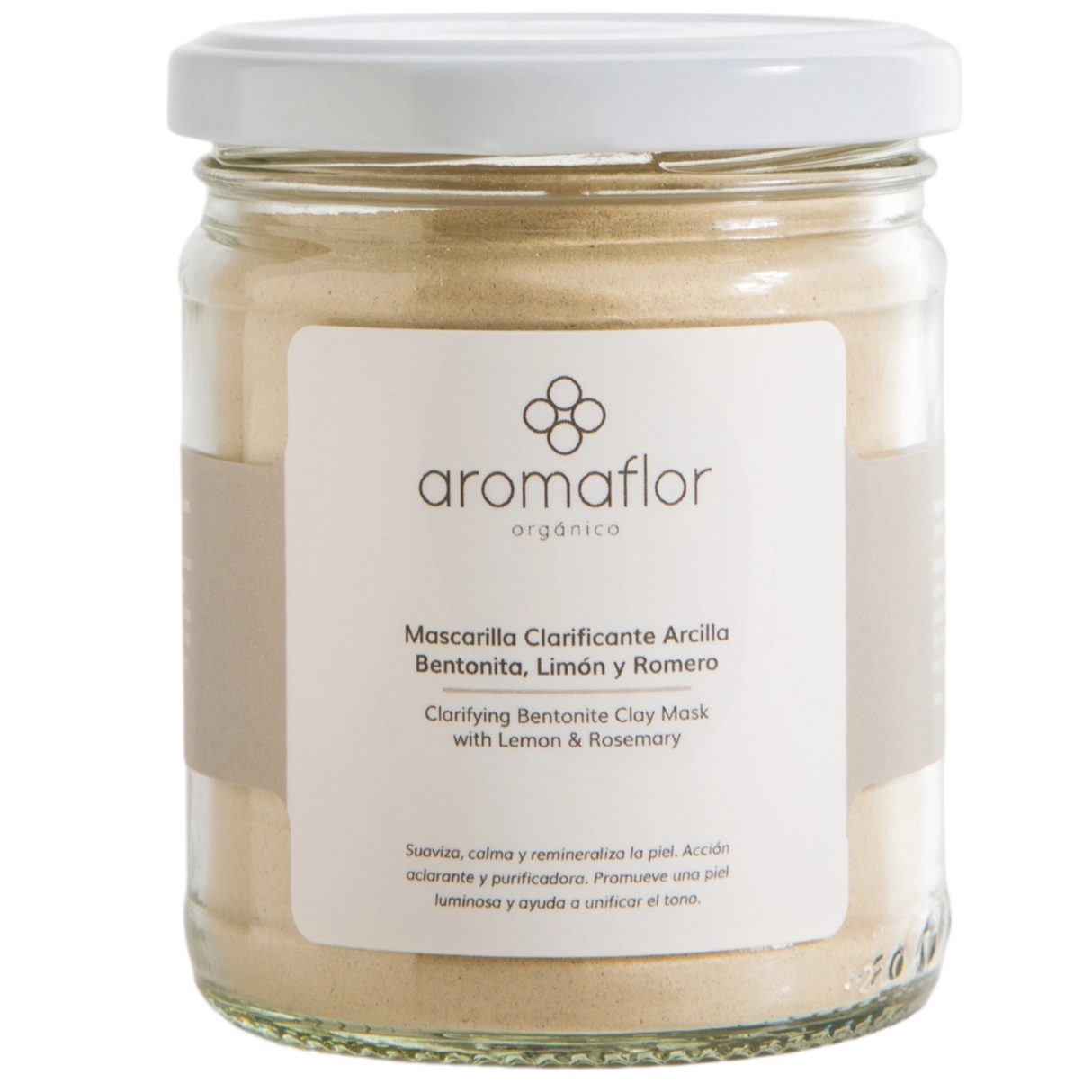 MASCARILLA CLARIFICANTE ARCILLA - LIMÓN Y ROMERO AROMAFLOR 250G