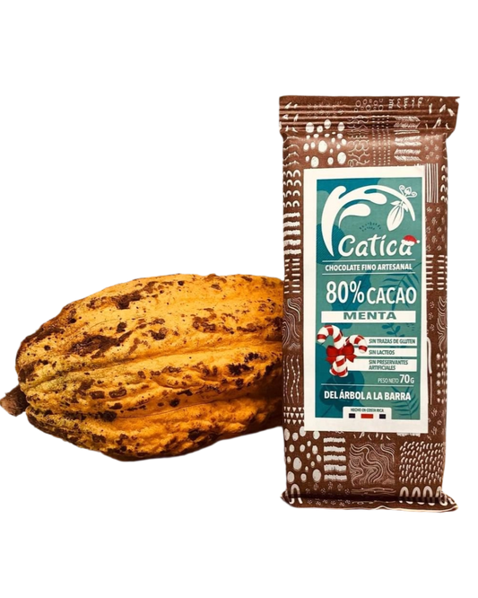 CHOCOLATE BARRA MENTA CATICA 70G