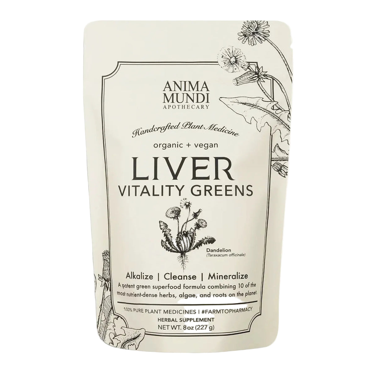 MEZCLA LIVER VITALITY GREENS ANIMA MUNDI 227g