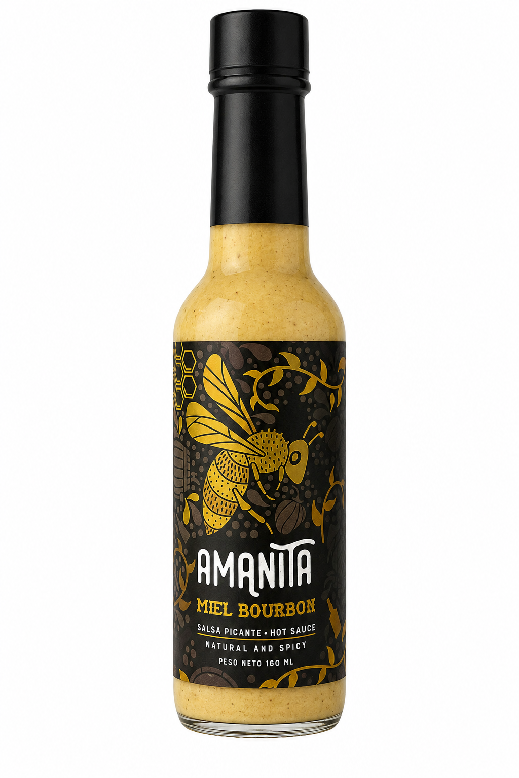 SALSA PICANTE MIEL BOURBON AMANITA 160ml