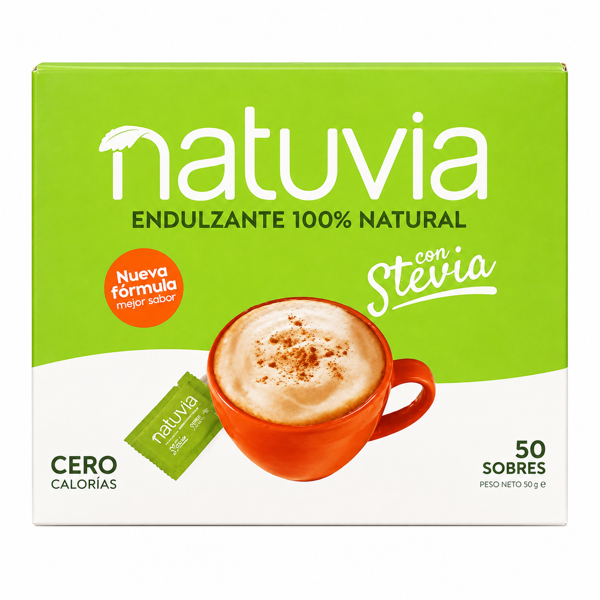 NATUVIA CON STEVIA CAJA 50 UDS