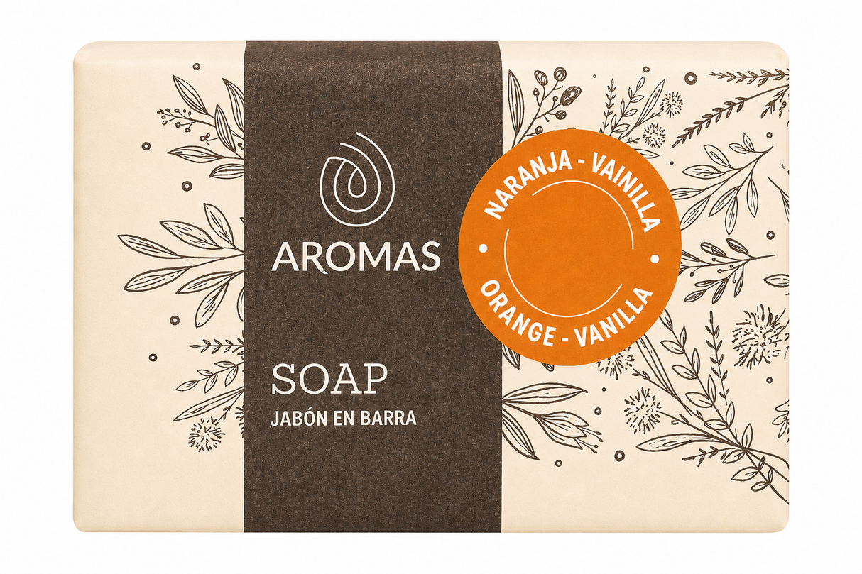 JABON BARRA NARANJA-VAINILLA AROMAS 150g