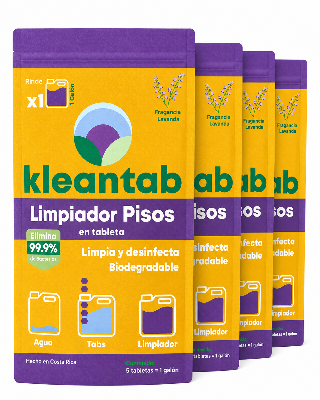 LIMPIADOR DE PISOS TAB LAVANDA KLEANTAB