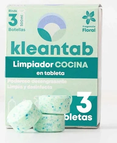 TABLETAS LIMPIADOR DE COCINA KLEANTAB 3 UNIDADES