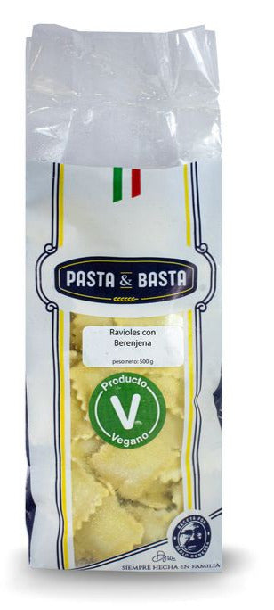 PASTA REVIOLES BERENJENA PASTA BASTA 500G