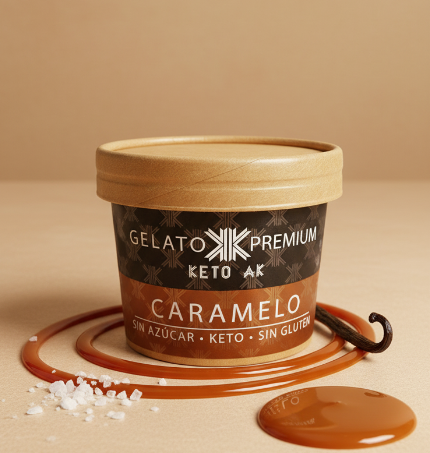GELATO DE CARAMELO SIN AZÚCAR KETO AK - 220G