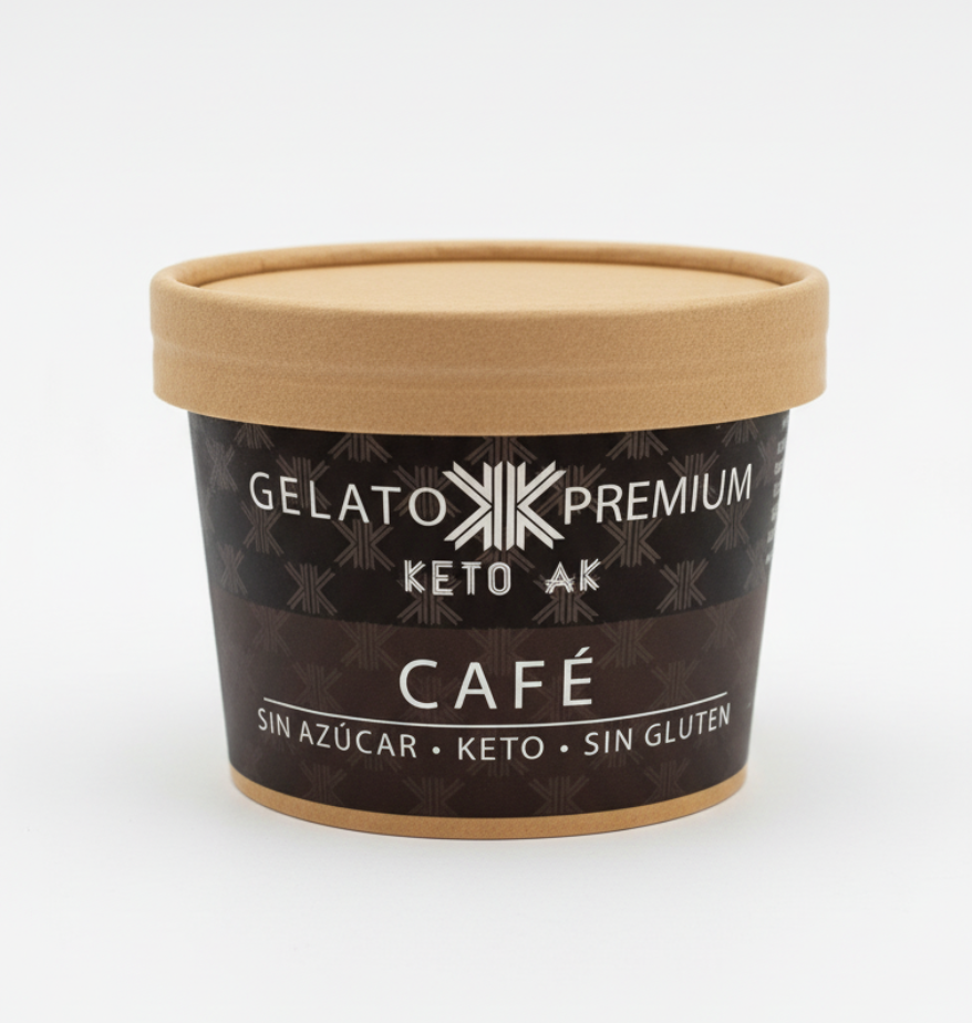 GELATO DE CAFÉ SIN AZÚCAR KETO AK - 220G