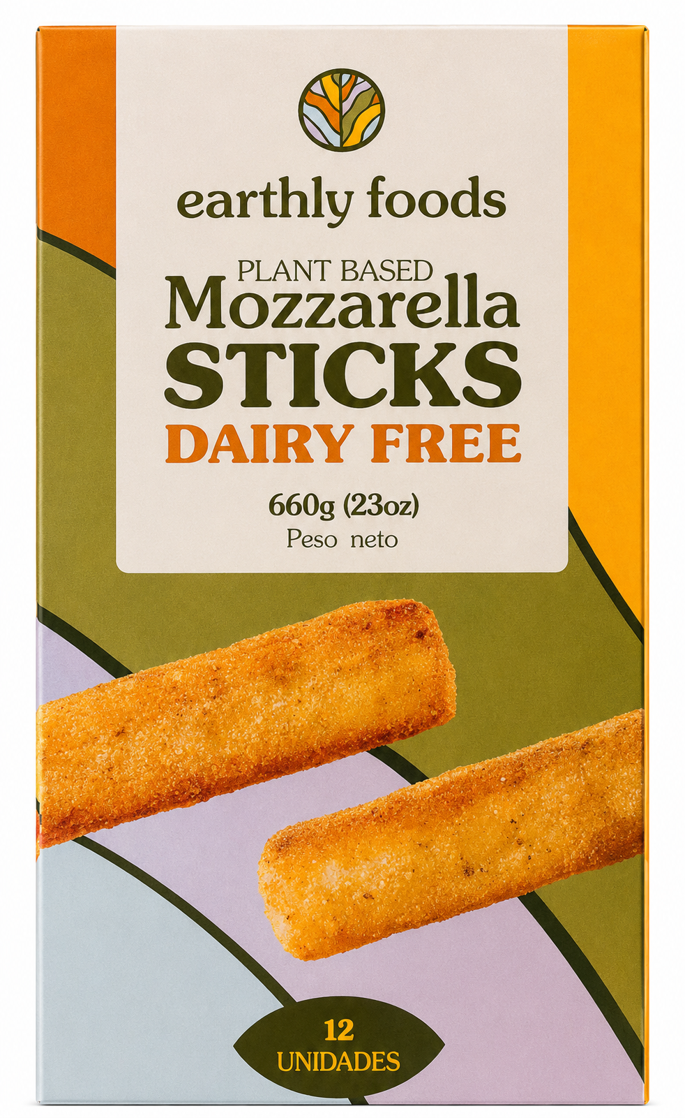 MOZZARELLA STICKS PLANTS EARTHLY 660G
