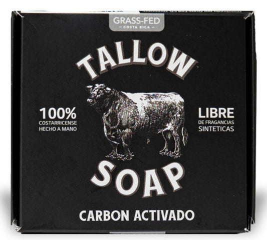 JABÓN TALLOW SOAP CARBÓN ACTIVADO GRASSFED 100G
