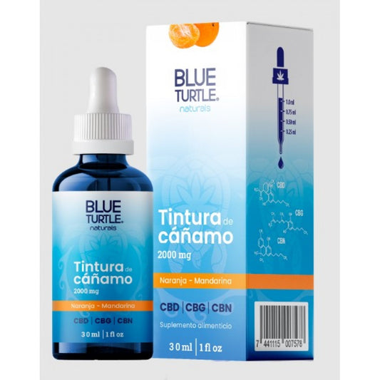 TINTURA DE CÁÑAMO NARANJA-MANDARINA 2000MG BLUE TURTLE 30ML