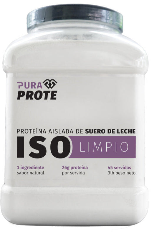 PROTEÍNA DE SUERO DE LECHE ISOLIMPIO PURAPROTE 3lb