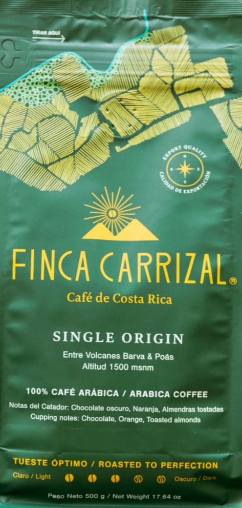 CAFÉ MOLIDO SINGLE ORIGIN FINCA CARRIZAL 500G