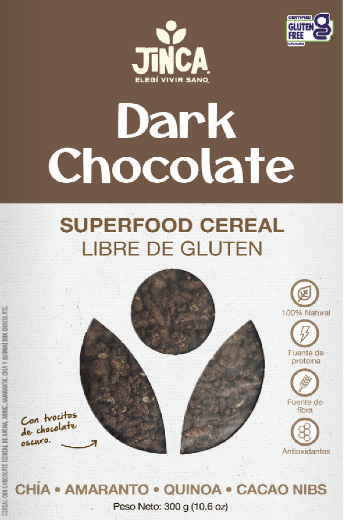 CEREAL DARK CHOCOLATE JINKA 300g