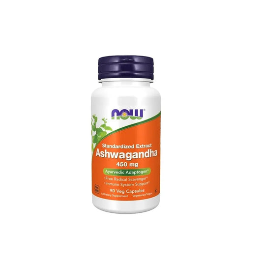 PASTILLAS ASHWAGANDHA NOW 90 CAPSULAS - 450 MG