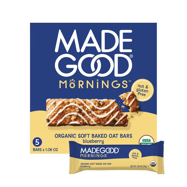 BARRAS AVENA BLUEBERRY MADE GOOD 5 UNIDADES 150G