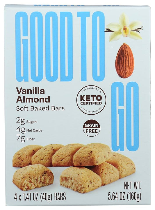 BARRAS VAINILLA ALMENDRAS GOOD TO GO 9 UNIDADES 360G