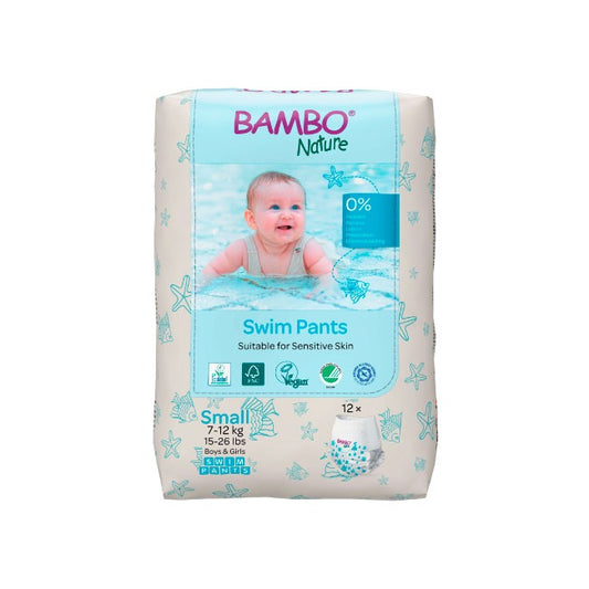 PAÑALES DESECHABLES SWIM PANTS BAMBO NATURE 12 UNIDADES