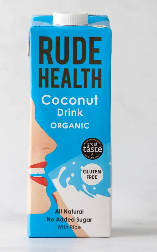 LECHE COCONUT ORGANICA RUDE HEALTH 1L