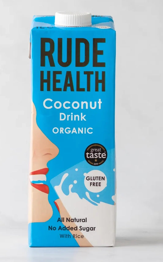 LECHE COCONUT ORGANICA RUDE HEALTH 1L