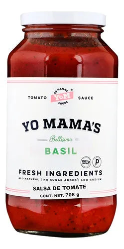 SALSA TOMATE ALBAHACA YO MAMAS 708G
