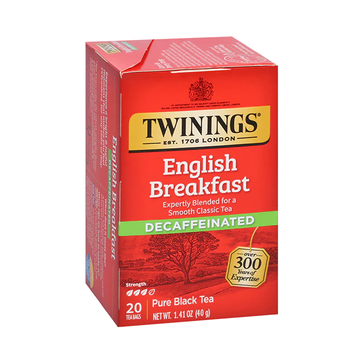 TE DESCAFEINADO ENGLISH BREAKFAST TWININGS OF LONDON 20 UNIDADES