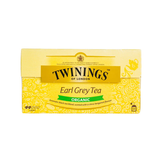 TE EARL GREY ORGANICO TWININGS OF LONDON  - LIGHT - 25 UNIDADES