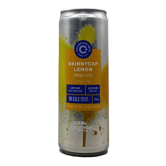 SKINNY CAP LEMON VODKA SODA COLLECTIVE ARTS 355ML