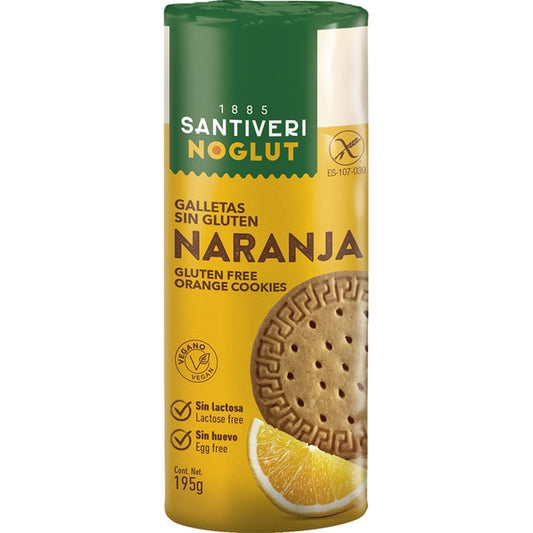 GALLETA NARANJA GLUTEN FREE NOGLUT 195g