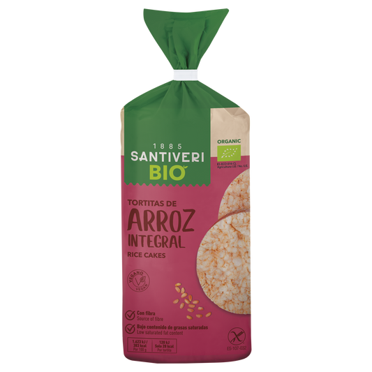 TORTITAS ARROZ INTEGRAL SANTIVERI 100g