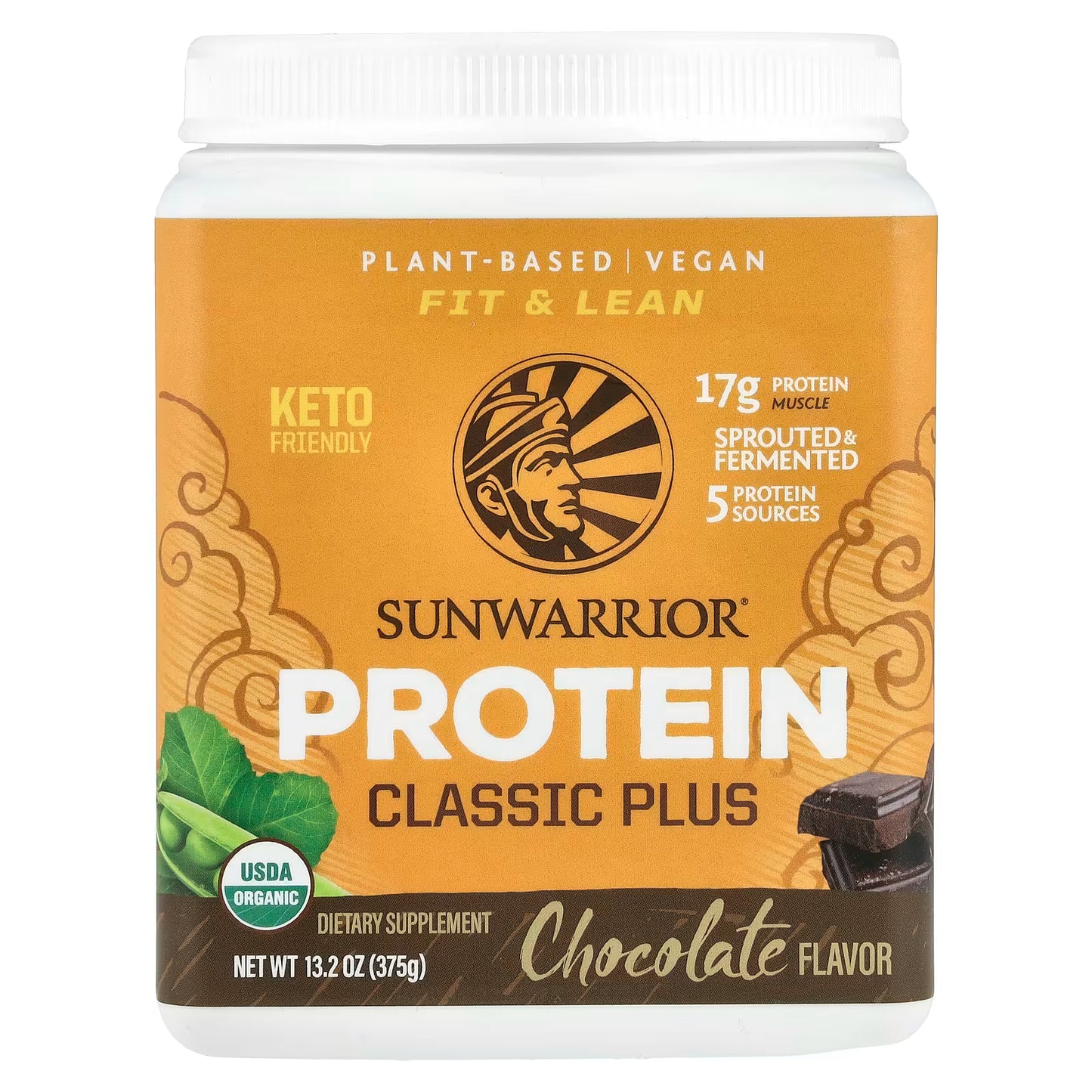 PROTEINA CHOCOLATE CLASSIC PLUS SUNWARRIOR 375g