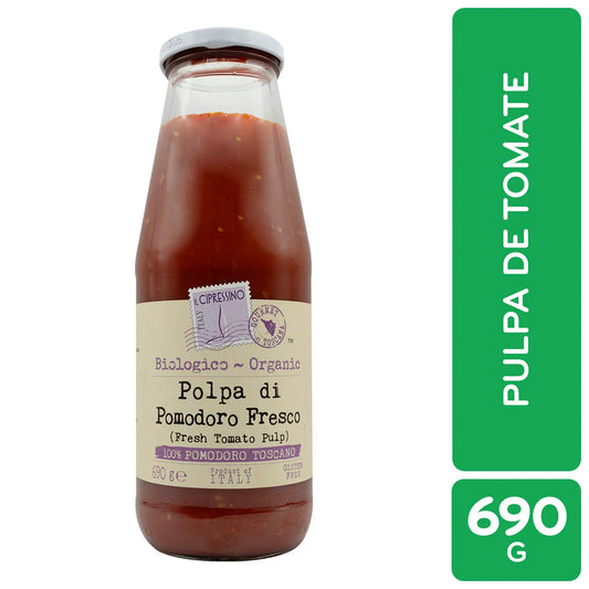 PULPA DE TOMAT ORGANICO IL CIPRESSINO 690g