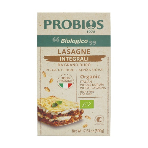 PASTA LASAGNA INTEGRAL PROBIOS 500G