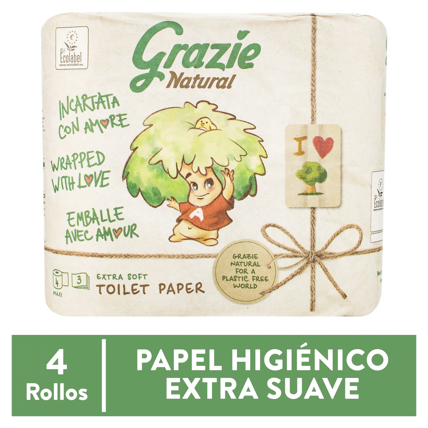 PAPEL HIGIENICO GRAZIE 270 4UNIDADES