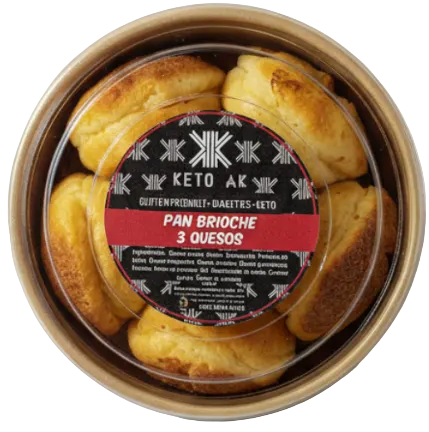 PAN 3 QUESOS - 6 UNIDADES KETO AK