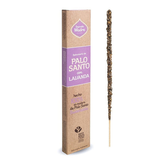 INCIENSO PALO SANTO CON LAVANDA SAGRADA MADRE 8 UNIDADES