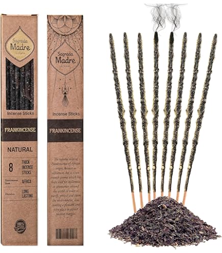 INCIENSO PALO SANTO FRAKINCENSE SAGRADA MADRE 8UNIDADES